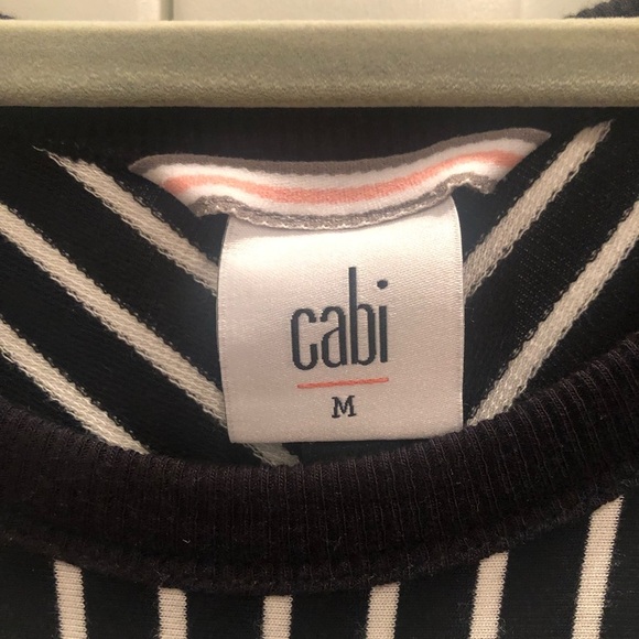 CAbi ATC Wink Dress Stripes Stretchy Artsy Layer Asymmetrical-  Sz Med - Picture 3 of 6